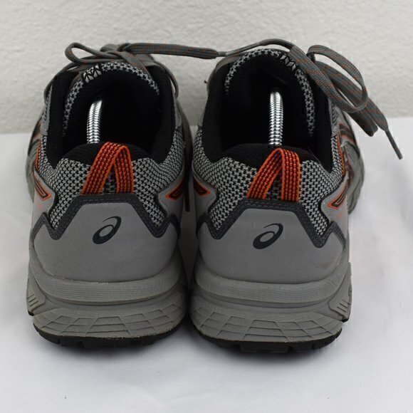Asics Gel Venture 8 Men's Size 9 1/2 Color Grey/Orange Gently Used has flaws - Picture 5 of 10